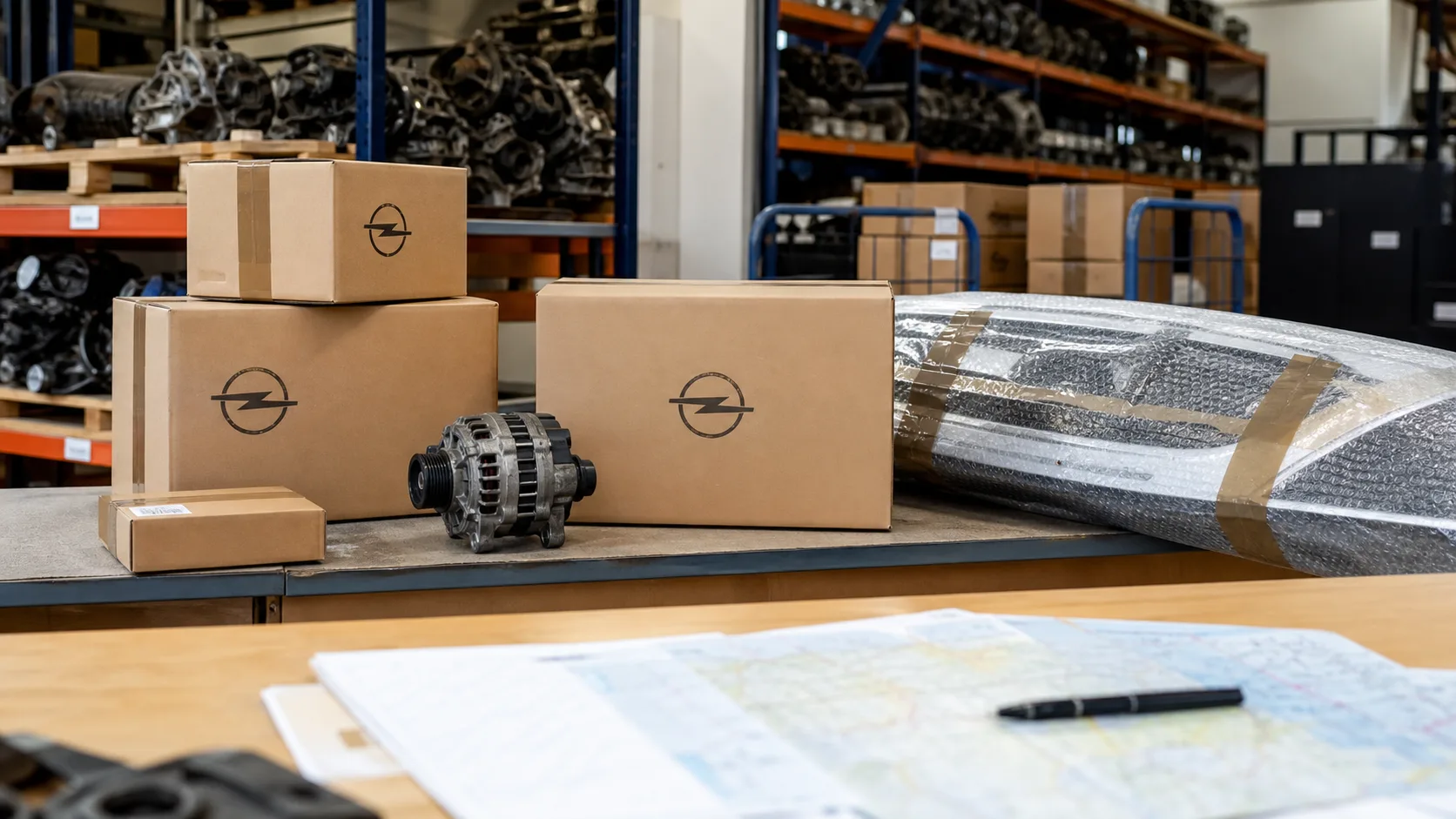 Livraison de pièces Opel en France
