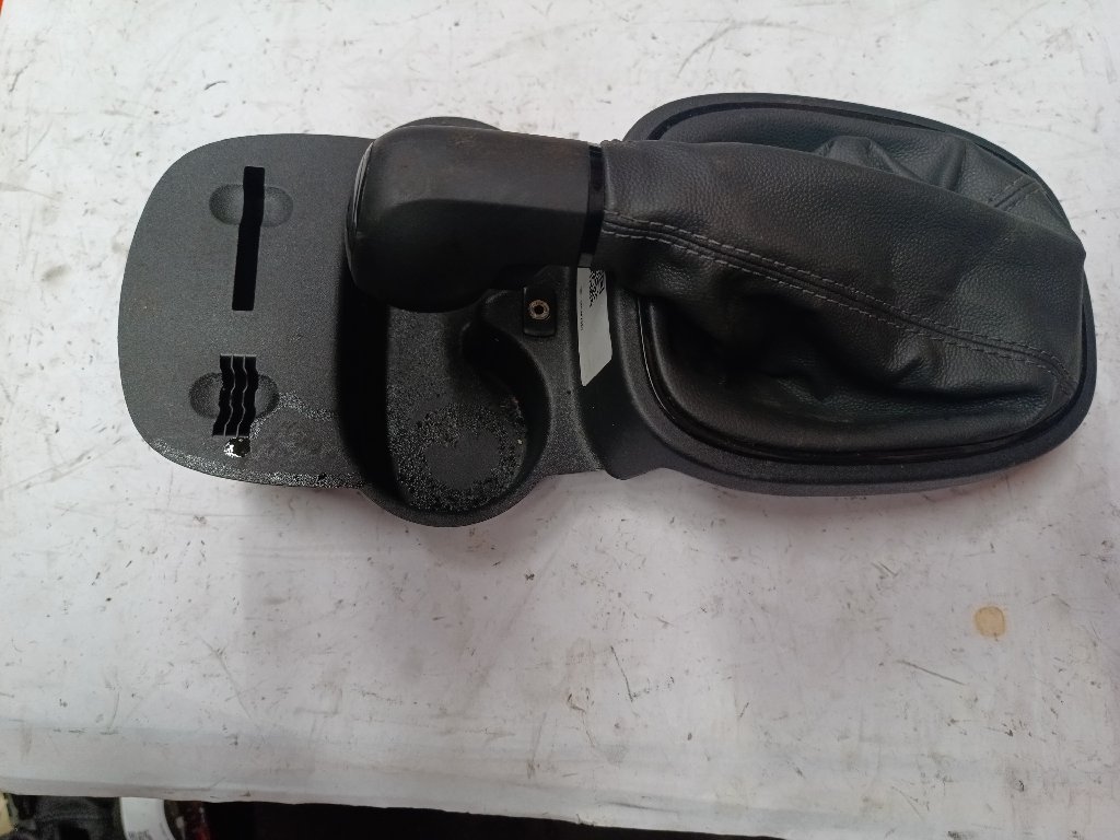 Gear lever knob with plastic trim