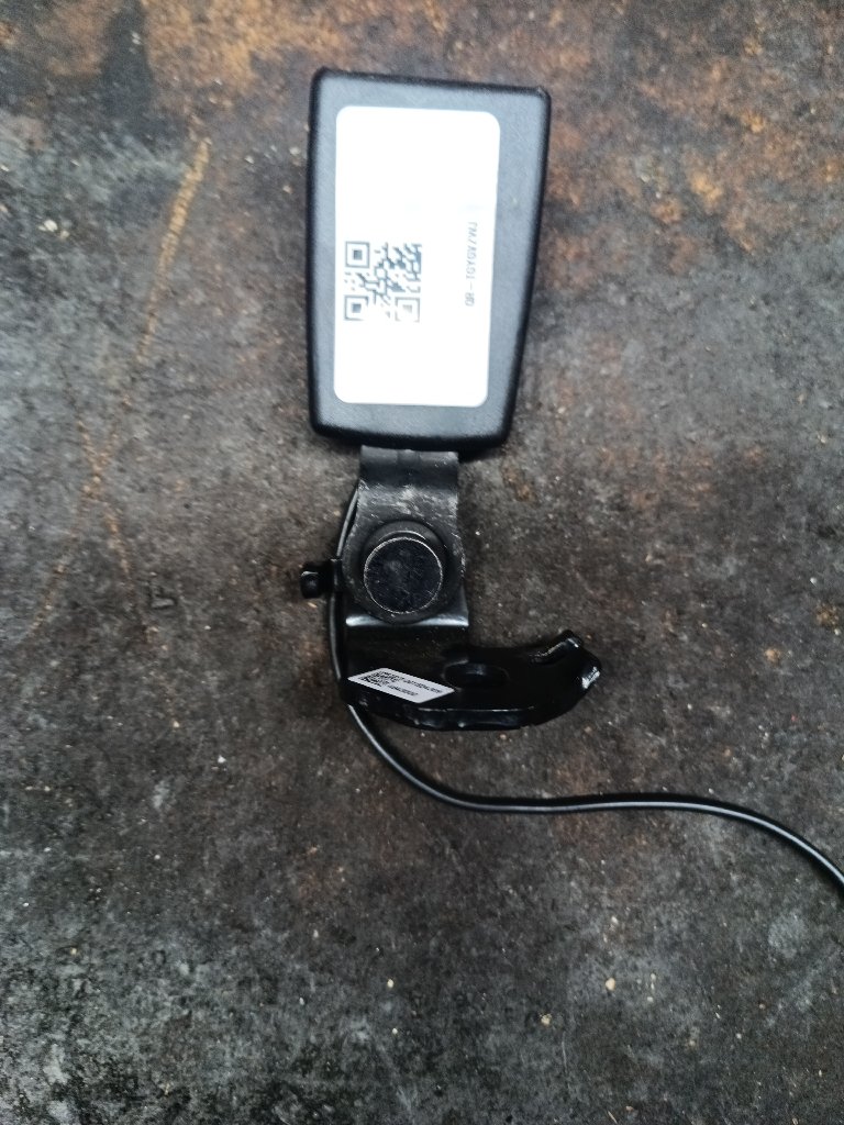 Seat belt buckle with sensor, rear right