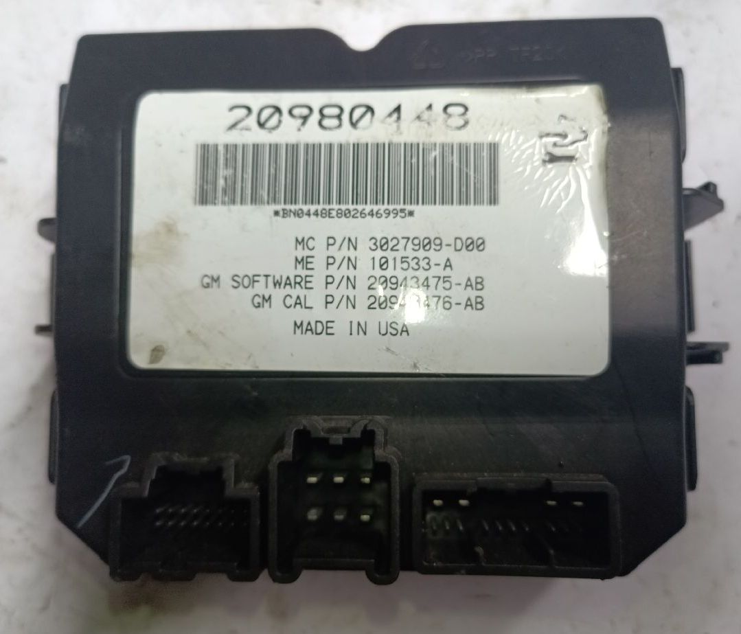 Unité de commande / module de hayon