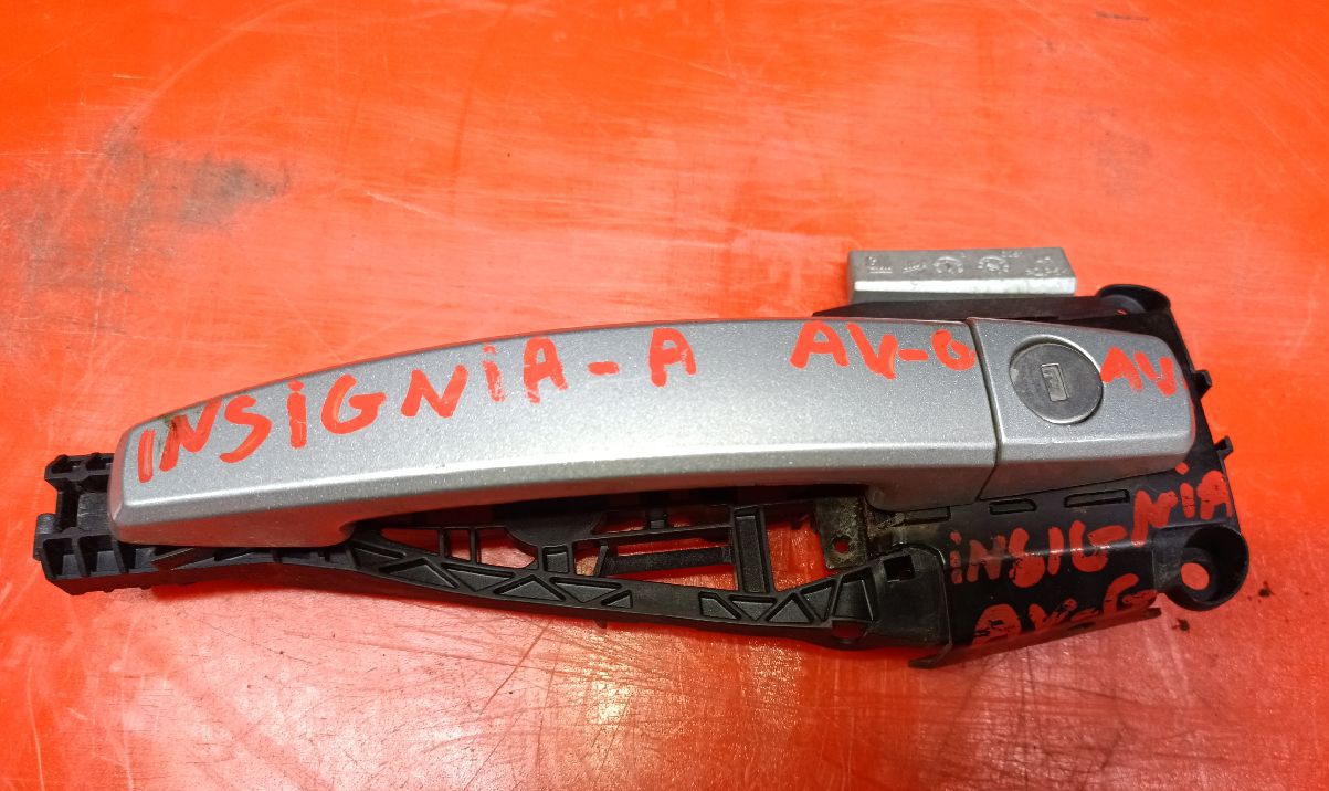 Poignée de porte gauche avec serrure gris