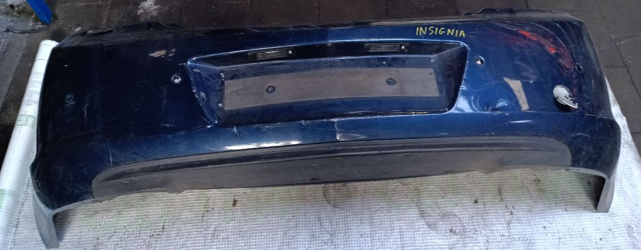 Rear bumper for Insignia, blue, with 4 sensors