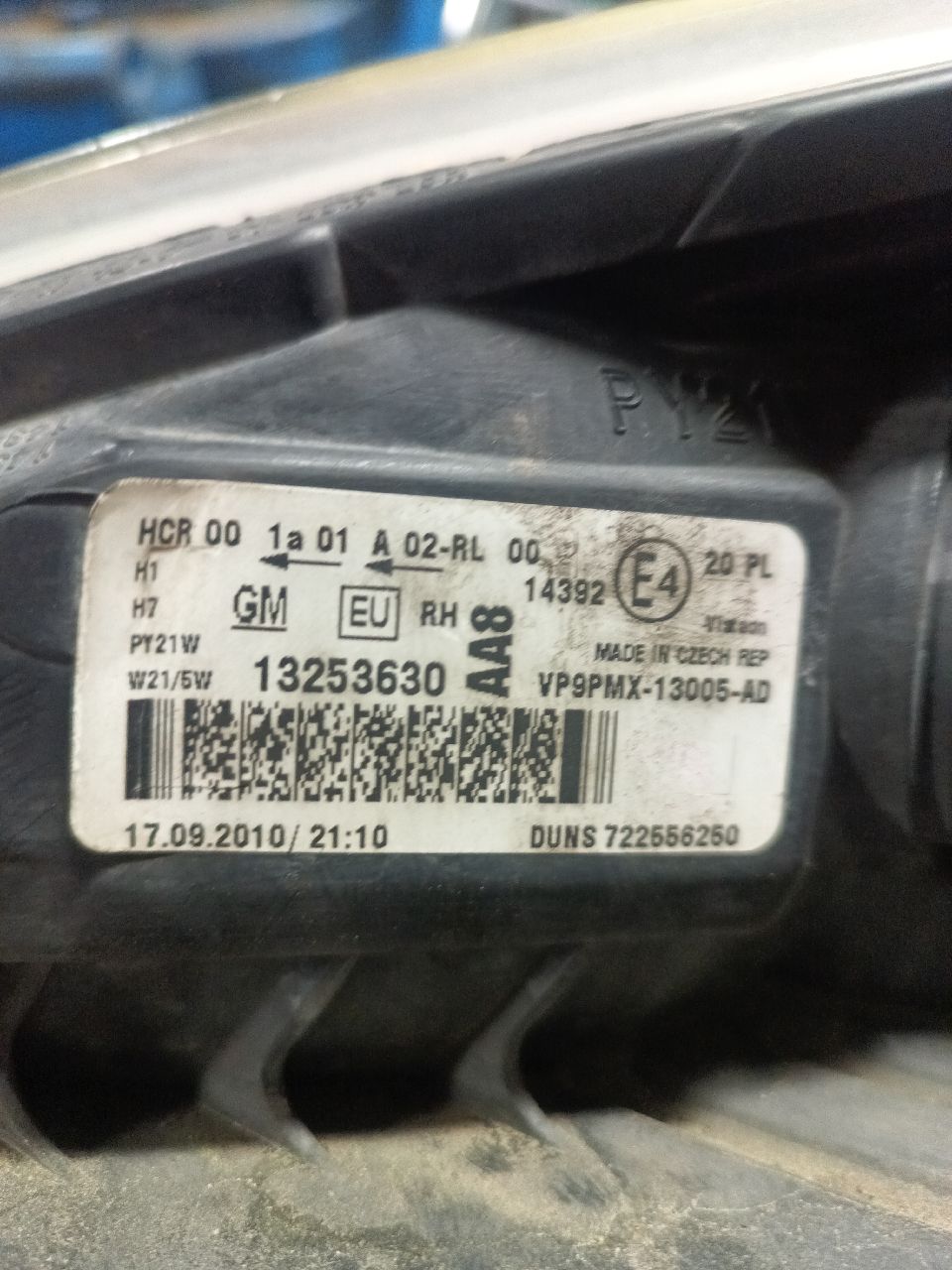 Koplamp rechts Opel Meriva B phase 1