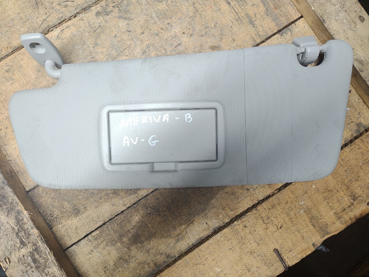 Front left sun visor