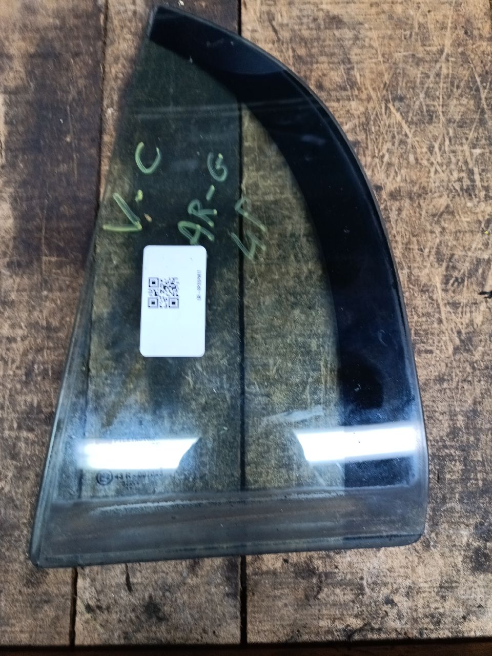 Rear left window