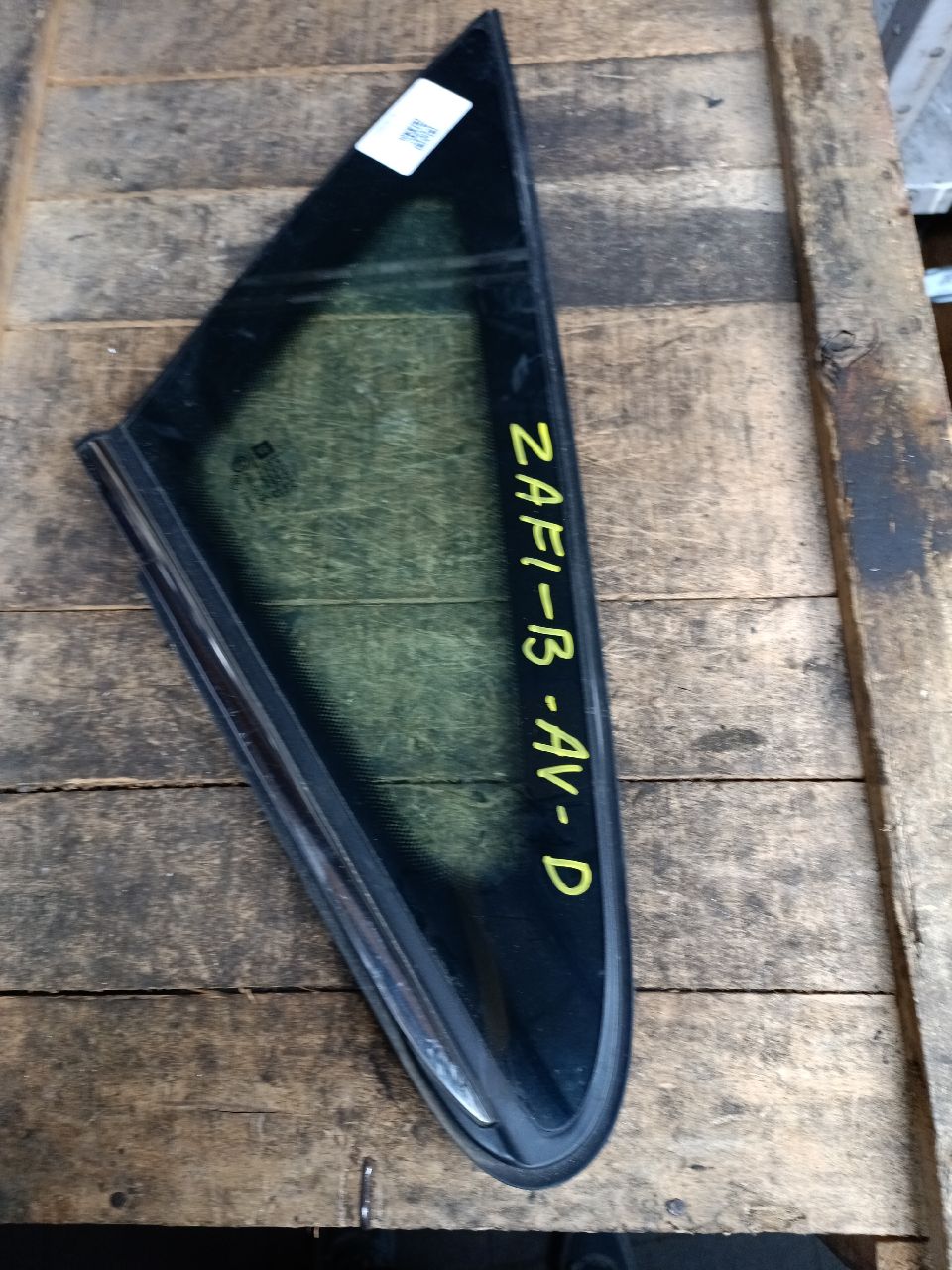 Right front window glass