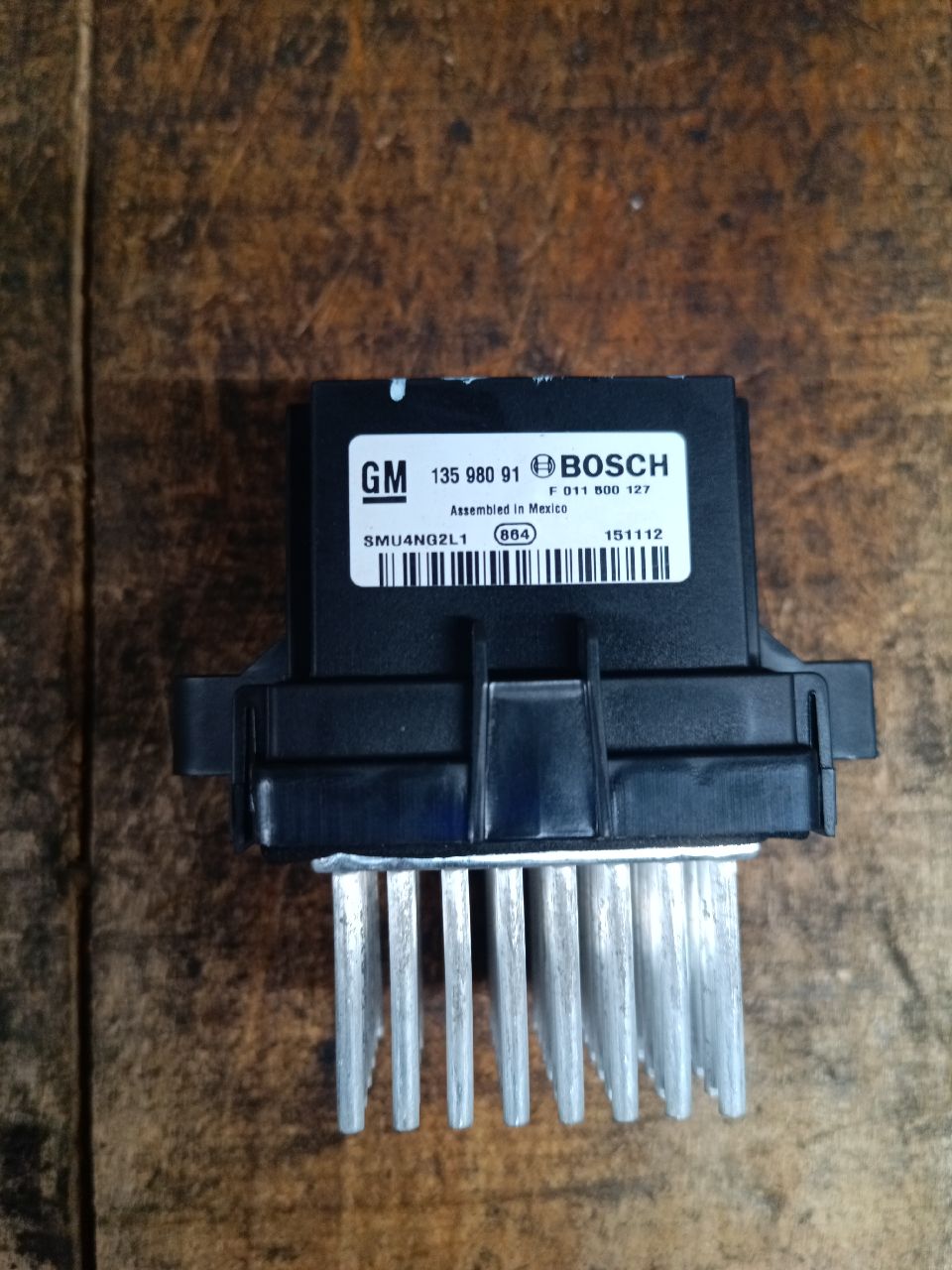 Heater blower motor resistor