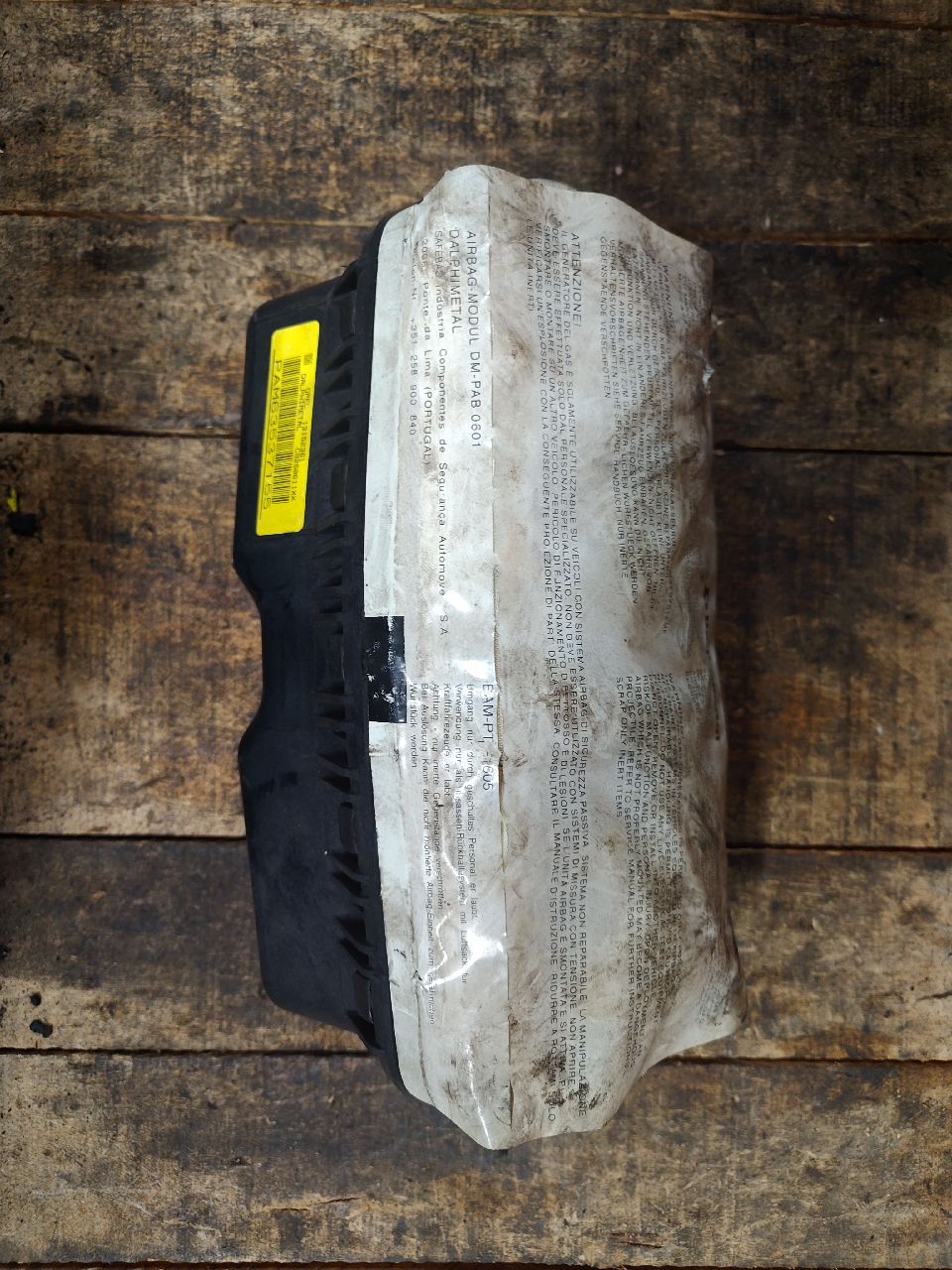 Airbag passager 2 fiches