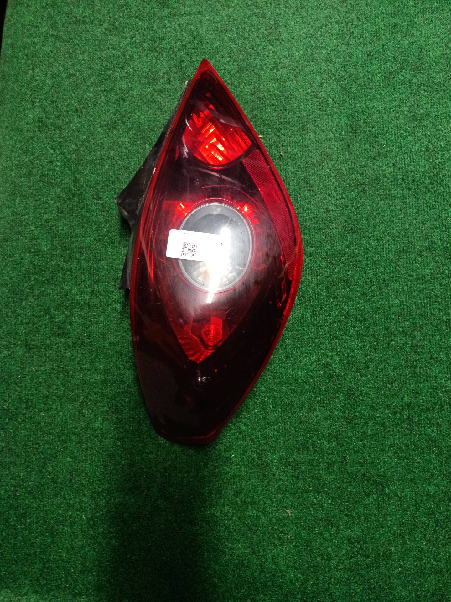 Left rear tail light for Corsa D 3-door, smoked lens