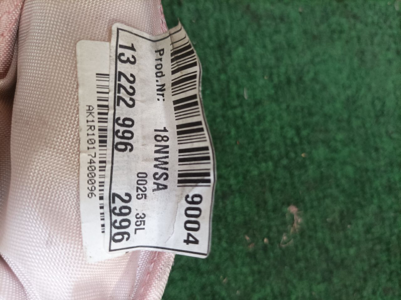 Left-side airbag for Opel Insignia A Sport Tourer