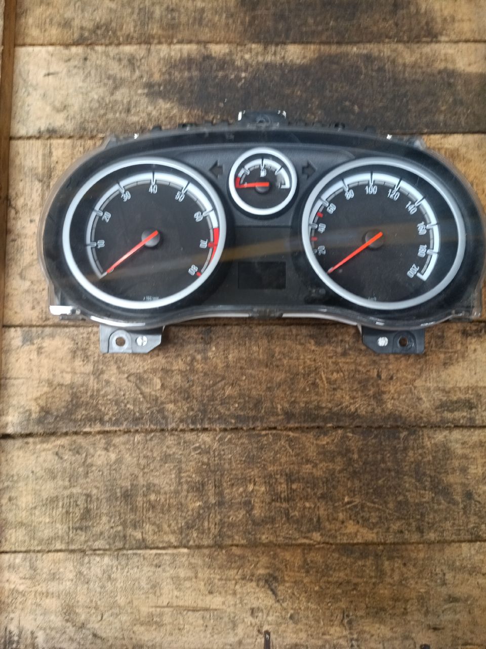 Brandstofmeter, niet geprogrammeerd (achterzijde)
