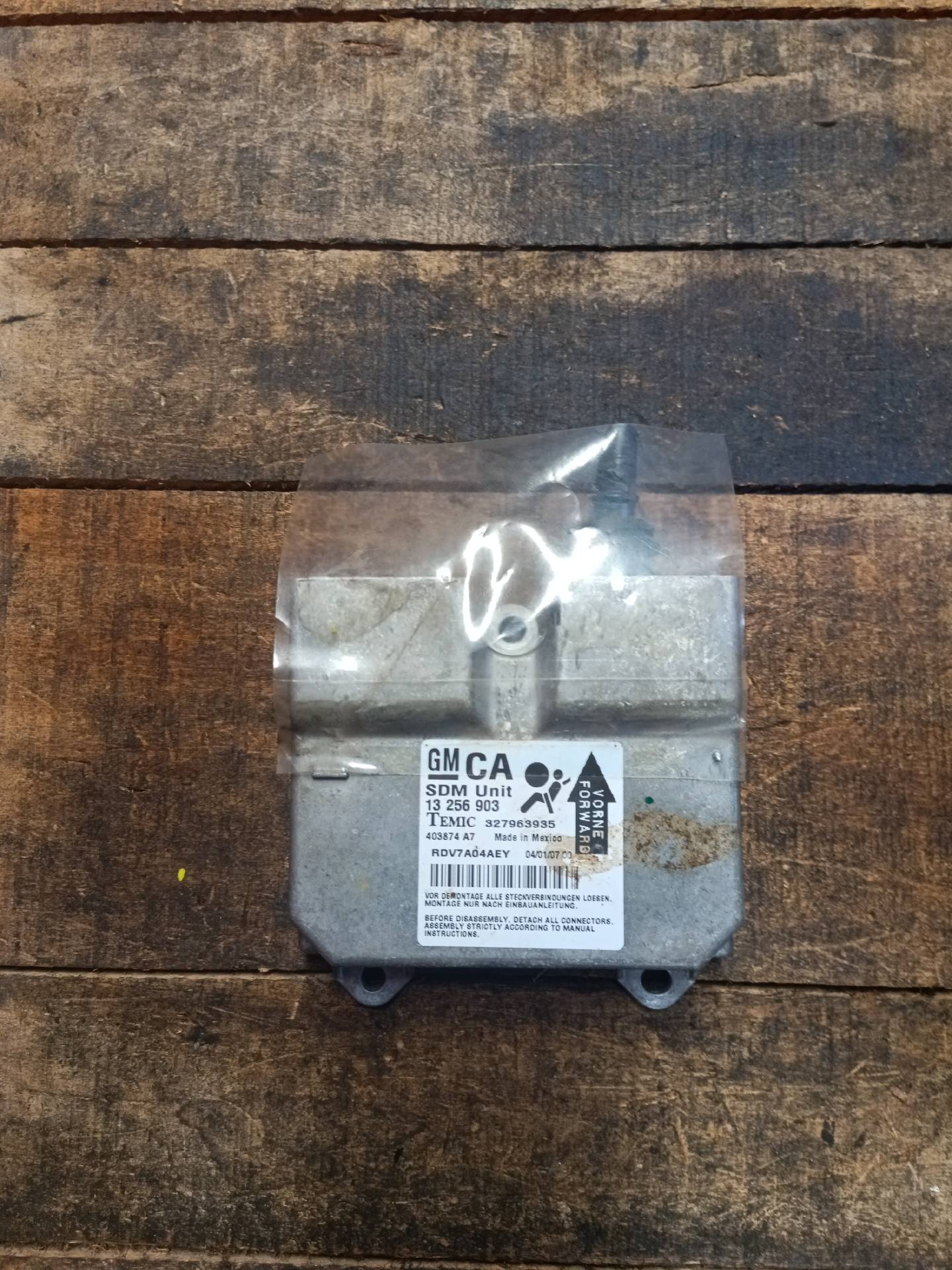 Airbag besturingsmodule CA Opel Corsa D