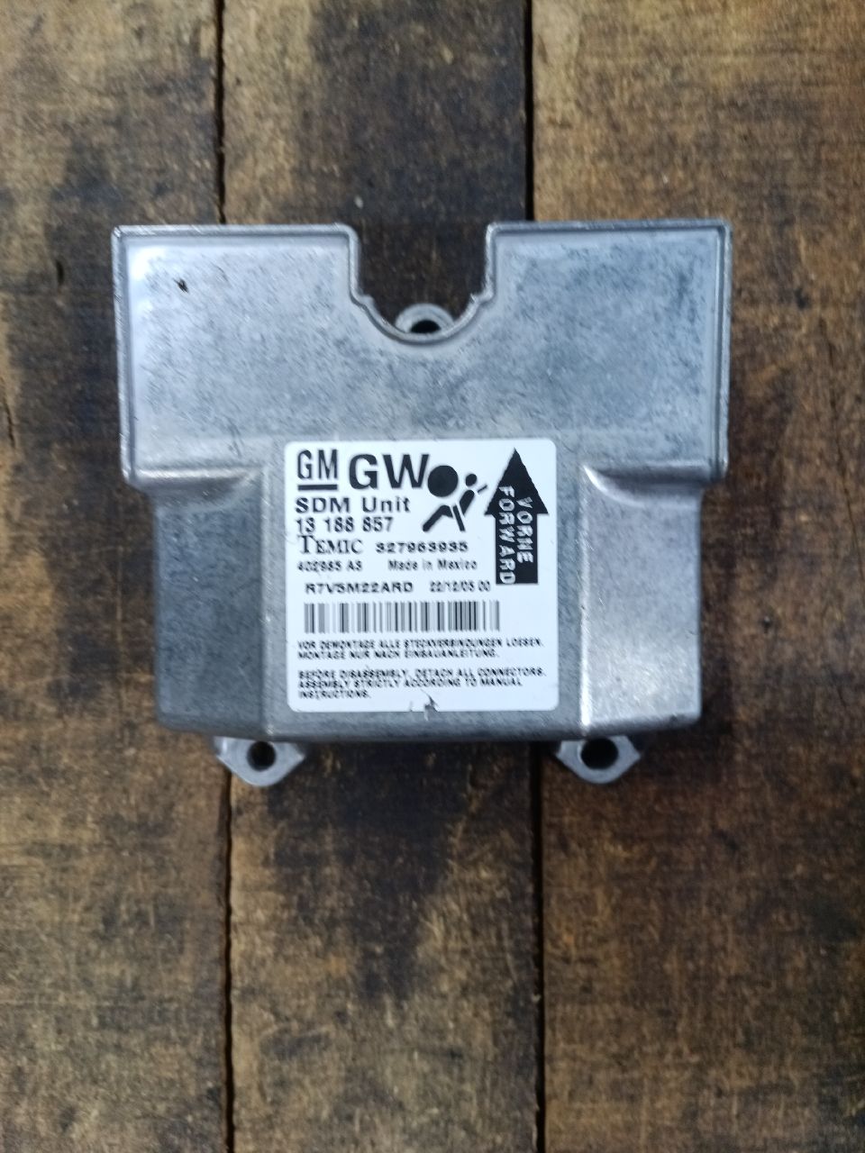 Airbag control module Gw
