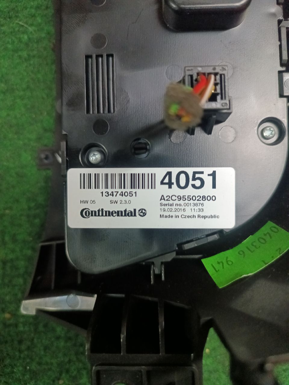 Unité de commande de climatisation Opel Zafira C