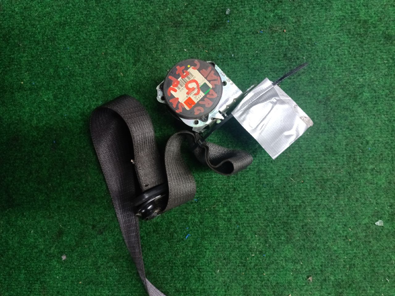 Left rear trunk strap