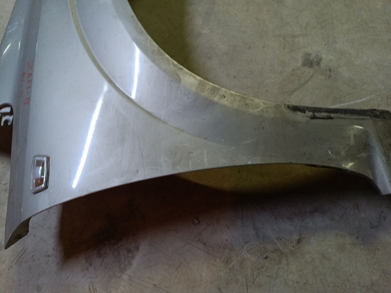 Right front grey fender for Zafira b