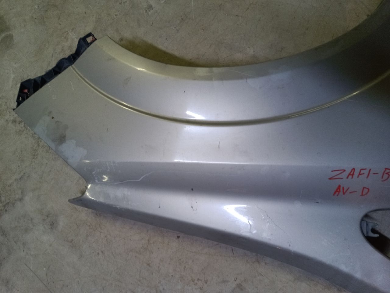 Right front grey fender for Zafira b
